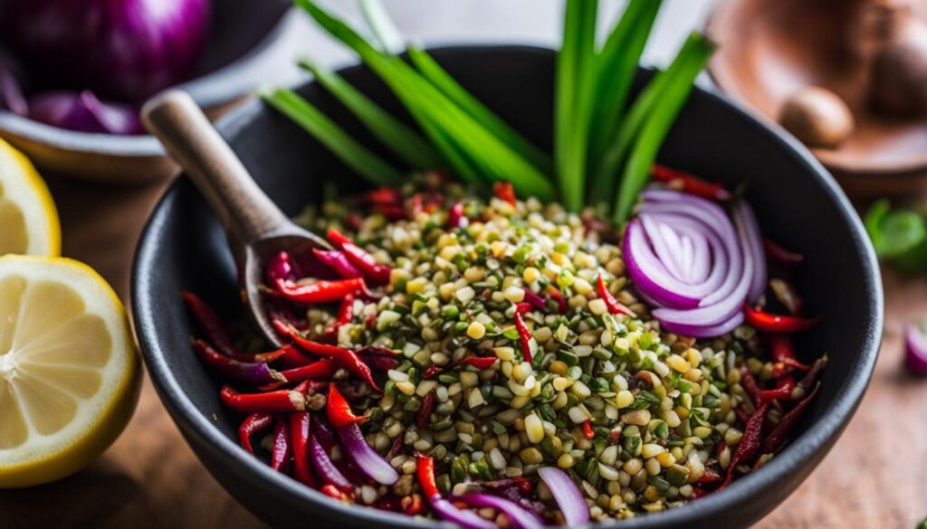 Masakan Sambal Matah Bali