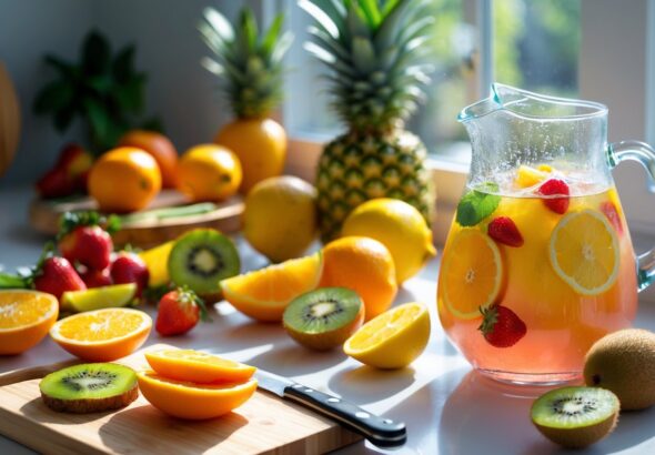 Cara Membuat Minuman Dingin Segar dari Buah-buahan Segar di Rumah yang Mudah dan Lezat