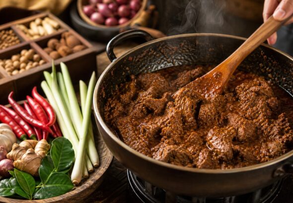 Cara Masak Rendang Daging Sapi Empuk dengan Bumbu Meresap Tanpa Presto Secara Praktis