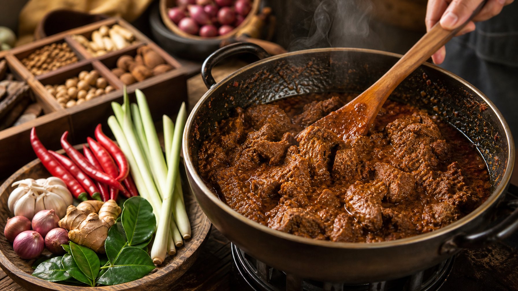Cara Masak Rendang Daging Sapi Empuk dengan Bumbu Meresap Tanpa Presto Secara Praktis
