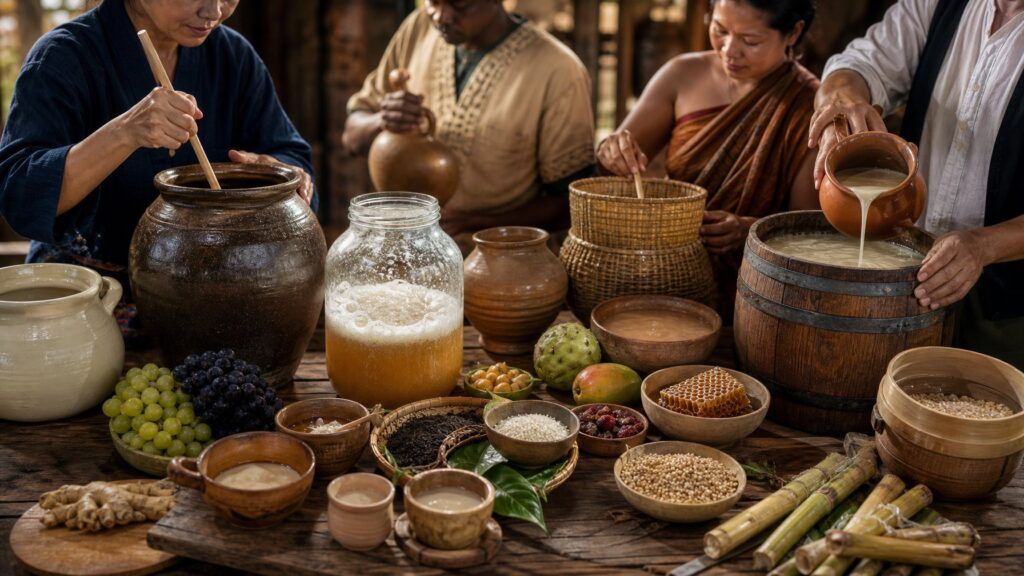 Sejarah dan Tradisi Pembuatan Minuman Fermentasi di Berbagai Belahan Dunia: Warisan Budaya Global
