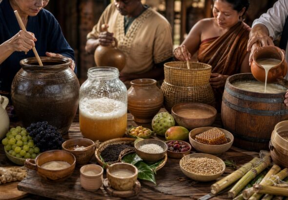 Sejarah dan Tradisi Pembuatan Minuman Fermentasi di Berbagai Belahan Dunia: Warisan Budaya Global