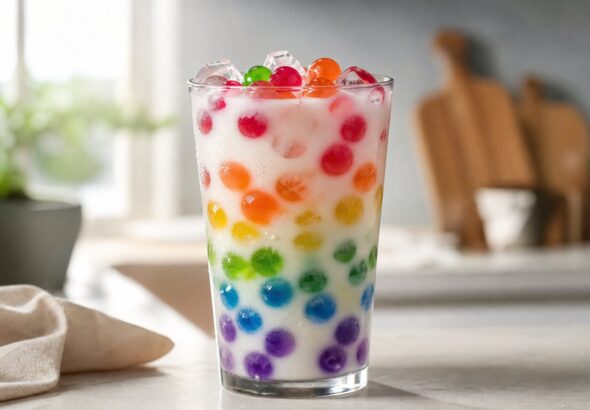 Resep Es Jelly Ball Rainbow Susu Full Krim yang Lagi Viral di Medsos, Segar dan Mudah Dibuat