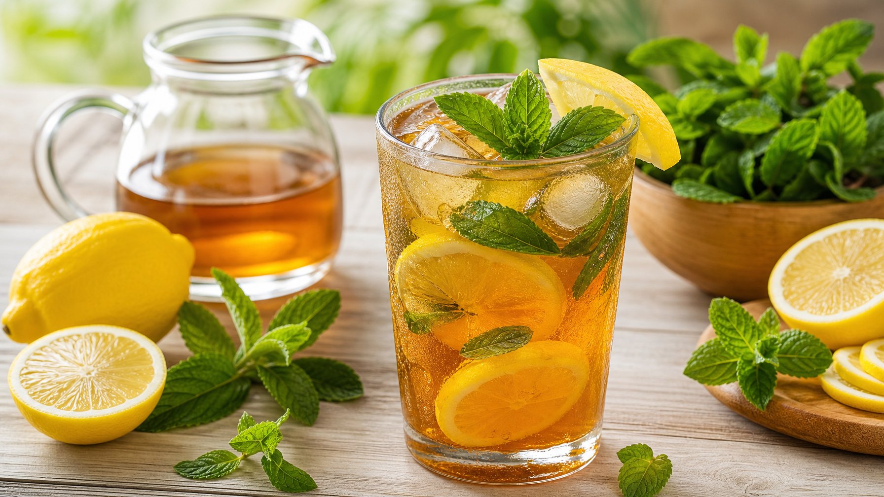Cara Membuat Lemon Tea Mint Dingin Segar Penambah Imun Tubuh yang Praktis